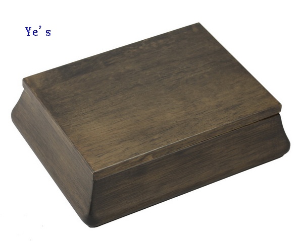 walnut finish wooden gift box