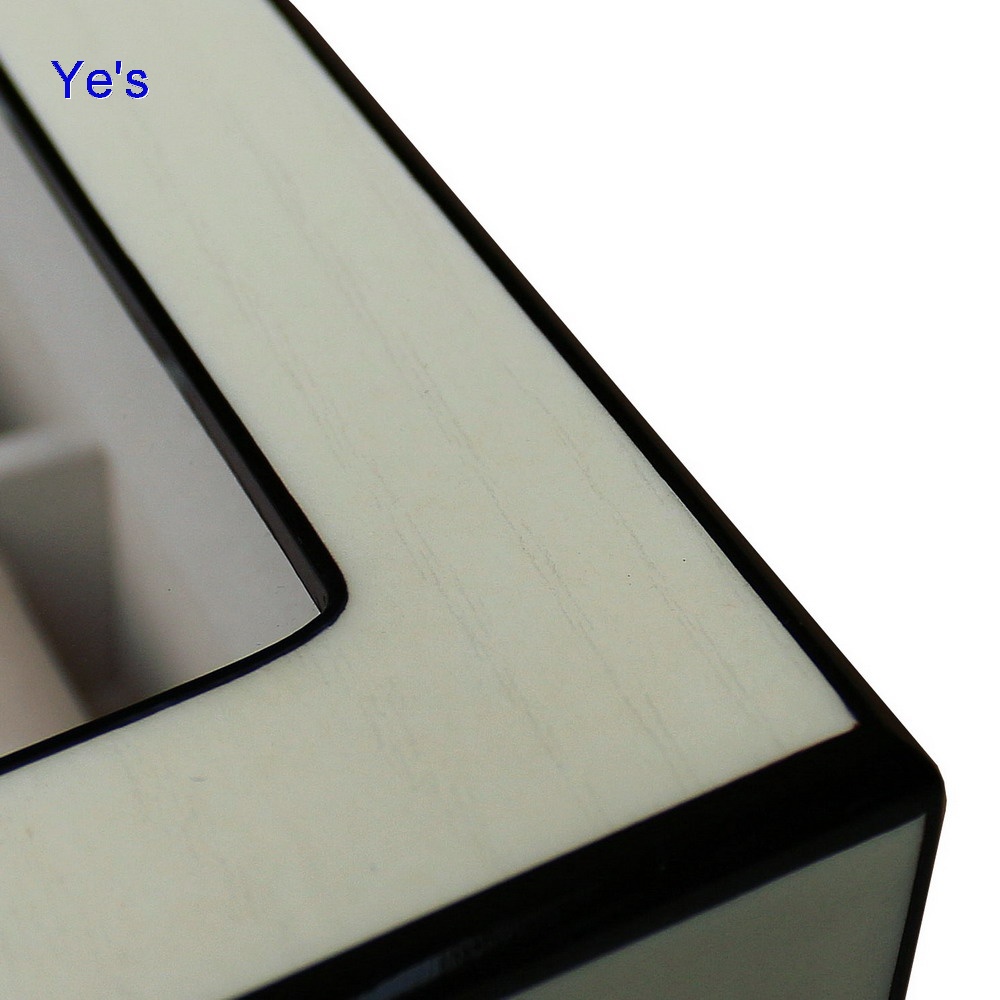White wooden watch display box