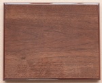 Walnut double sides piano finish plaque