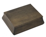 walnut finish wooden gift box