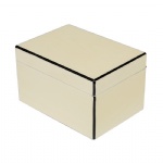 white color high gloss wooden jewelry storage wedding gift box