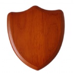 Matte finish wooden awards shield plaque